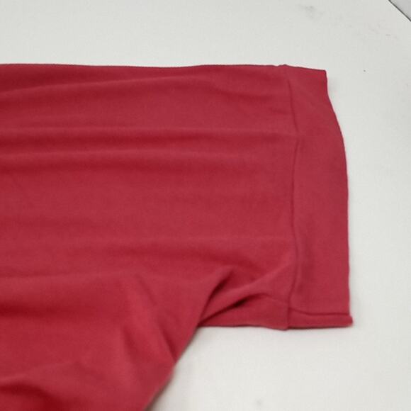 Built By Dreamers Women's Pink Short Sleeve Twist Tie Front Tee Size Small - Picture 11 of 13